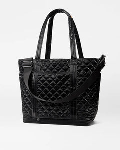 MZ Wallace Large Empire Tote - Black Liquid