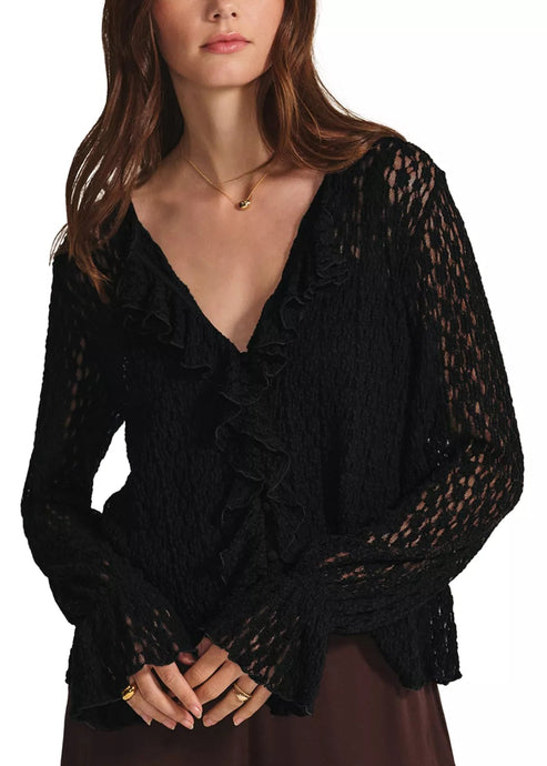 Velvet Natalie Top - Black