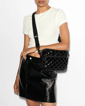 Load image into Gallery viewer, MZ Wallace Small Metro Camere Bag - Black Lacquer