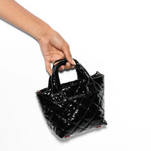 Load image into Gallery viewer, MZ Wallace Petite Metro Tote Deluxe - Black Lacquer