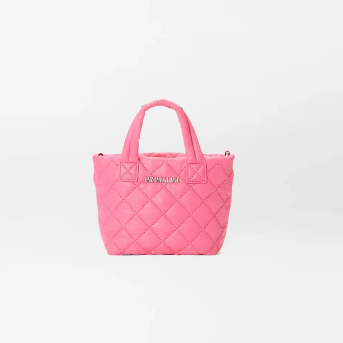 MZ Wallace Petite Metro Tote Deluxe - Flamingo