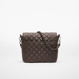 MZ Wallace Medium Crosby Lock Crossbody - Espresso