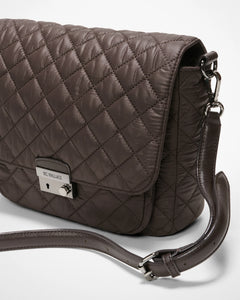 MZ Wallace Medium Crosby Lock Crossbody - Espresso