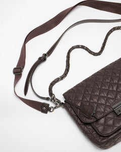 MZ Wallace Medium Crosby Lock Crossbody - Espresso