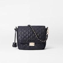 Load image into Gallery viewer, MZ Wallace Medium Crosby Lock Crossbody - Black