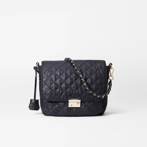 MZ Wallace Medium Crosby Lock Crossbody - Black