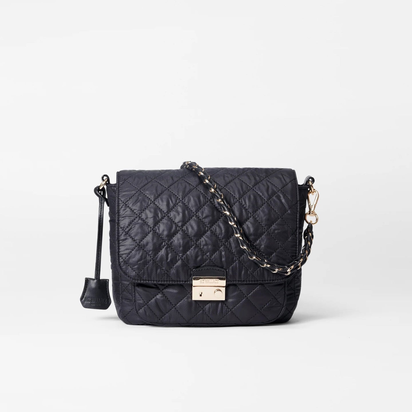 MZ Wallace Medium Crosby Lock Crossbody - Black