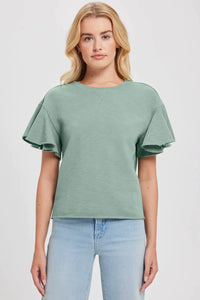 Goldie Melrose Ruffle Sleeve Top - 3 Colors