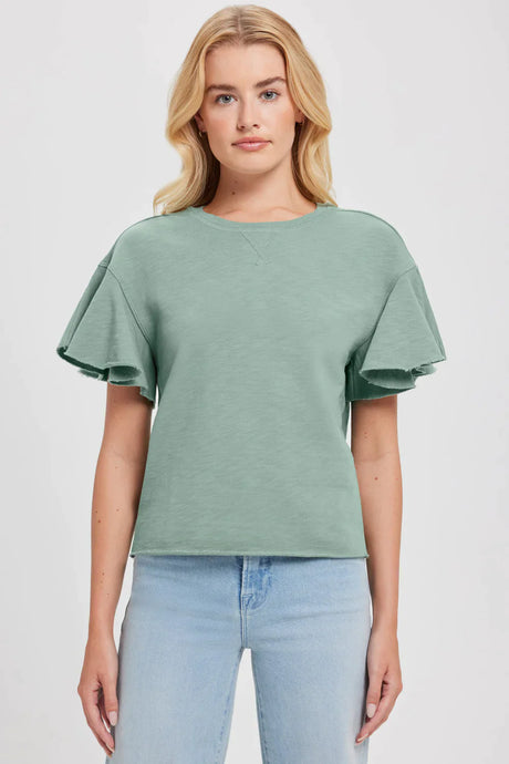 Goldie Melrose Ruffle Sleeve Top - 3 Colors