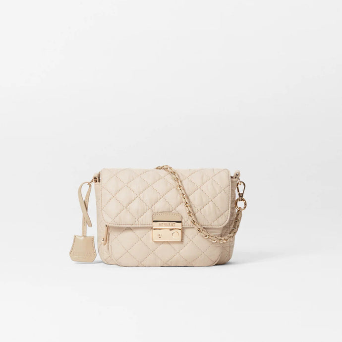 MZ Wallace Crosby Lock Small Crossbody - Buff