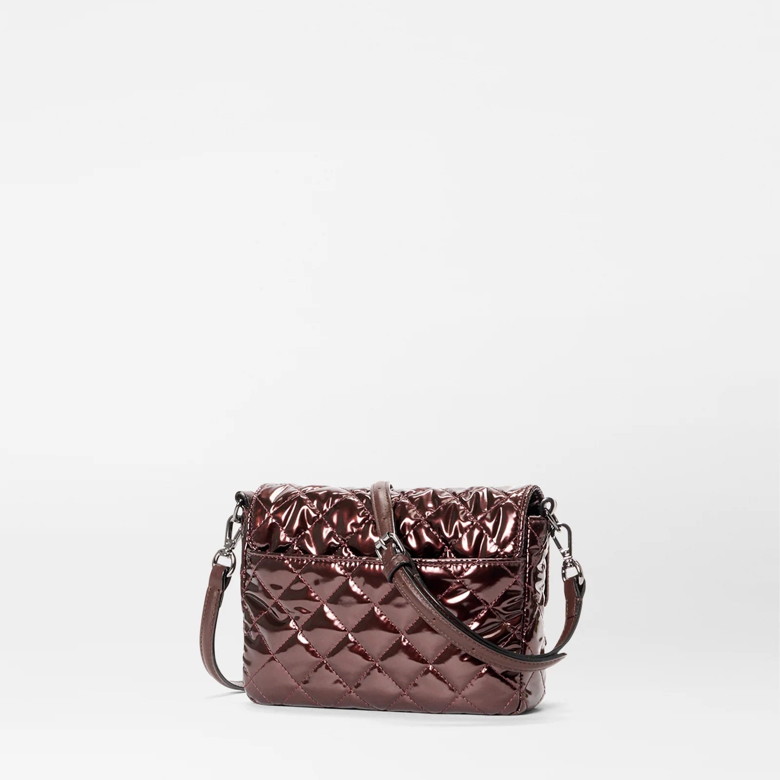 MZ Wallace Crosby Lock Small Crossbody - Bordeaux Lacquer – Luck