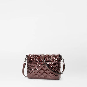 MZ Wallace Crosby Lock Small Crossbody - Bordeaux Lacquer