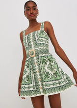 Load image into Gallery viewer, Cara Cara Candy Mini Dress - Hudson Scarf Mint
