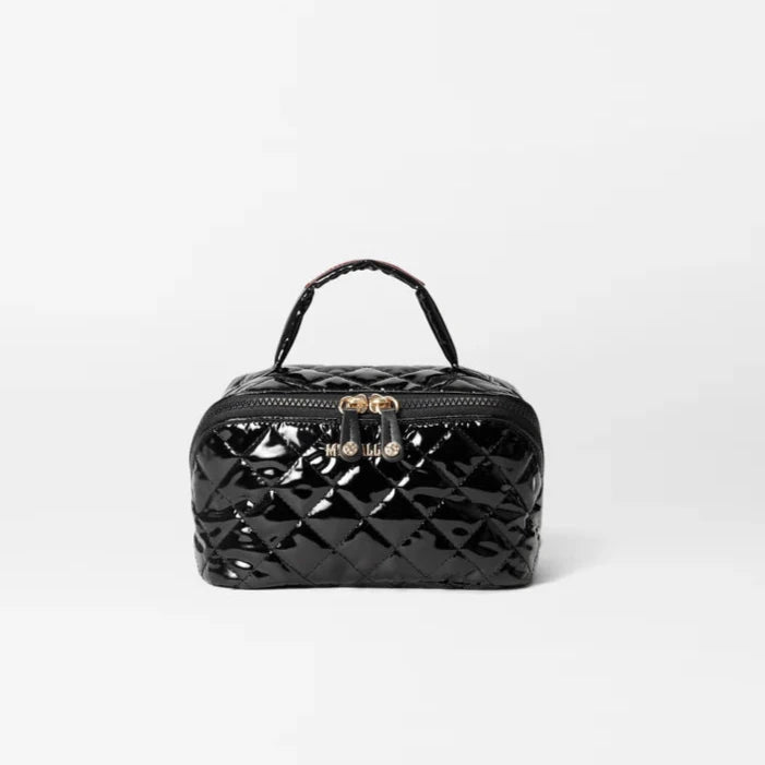 MZ Wallace Metro Accordion Cosmetic - Black Lacquer