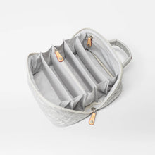 Load image into Gallery viewer, MZ Wallace Metro Accordion Cosmetic - Oyster Metallic