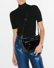 Load image into Gallery viewer, MZ Wallace Crosby Ella Crossbody - Black Lacquer