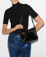 Load image into Gallery viewer, MZ Wallace Crosby Ella Crossbody - Black Lacquer