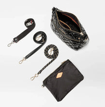 Load image into Gallery viewer, MZ Wallace Crosby Ella Crossbody - Black Lacquer