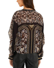 Load image into Gallery viewer, Farm Rio Daniela Long Sleeve Top - Black
