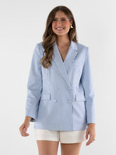 Load image into Gallery viewer, Emily McCarthy Bristol Blazer - Grapemist Stripe
