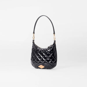 MZ Wallace Mini Crosby Sienna - Black Lacquer