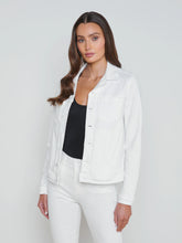 Load image into Gallery viewer, L&#39;Agence Shuri Denim Jacket - Blanc