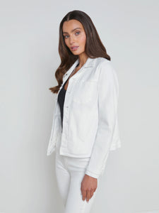 L'Agence Shuri Denim Jacket - Blanc