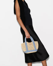 Load image into Gallery viewer, MZ Wallace Mini Crochet Tote - Crochet/True Light Denim