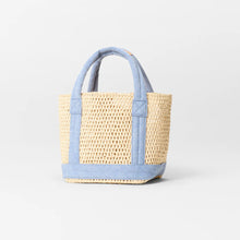 Load image into Gallery viewer, MZ Wallace Mini Crochet Tote - Crochet/True Light Denim