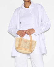 Load image into Gallery viewer, MZ Wallace Mini Crochet Tote - Raffia/Camel