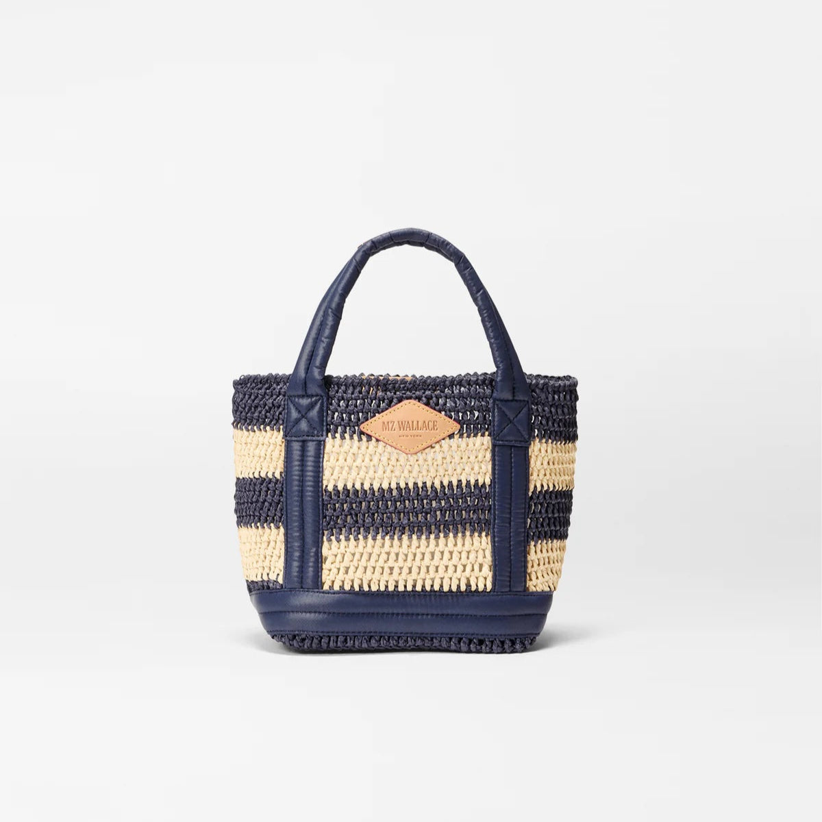 MZ Wallace Mini Crochet Tote - Dawn/Natural Stripe