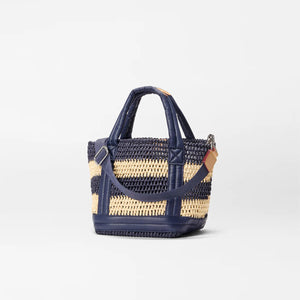 MZ Wallace Mini Crochet Tote - Dawn/Natural Stripe