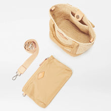 Load image into Gallery viewer, MZ Wallace Mini Crochet Tote - Raffia/Camel