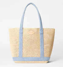 Load image into Gallery viewer, MZ Wallace Medium Crochet Tote - Crochet/True Light Denim
