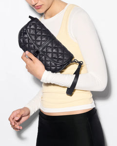 MZ Wallace Small Astor Convertible Clutch - Black
