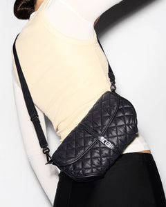MZ Wallace Small Astor Convertible Clutch - Black