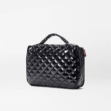 Load image into Gallery viewer, MZ Wallace Zip Round Cosmetic - Black Lacquer