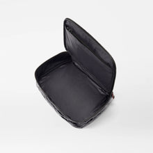 Load image into Gallery viewer, MZ Wallace Zip Round Cosmetic - Black Lacquer