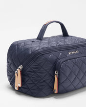 Load image into Gallery viewer, MZ Wallace Large Accordion Cosmetic - Navy/Red Apple