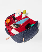 Load image into Gallery viewer, MZ Wallace Large Accordion Cosmetic - Navy/Red Apple