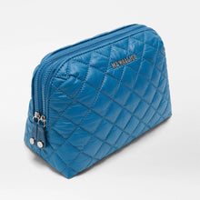 Load image into Gallery viewer, MZ Wallace Small Double Zip Cosmetic - Atlantic Blue