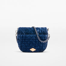 Load image into Gallery viewer, MZ Wallace Crosby Lock Saddle - Midnight Velvet