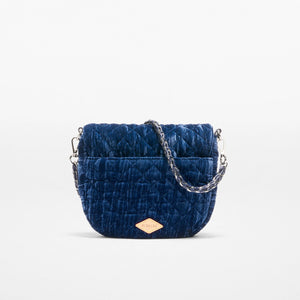 MZ Wallace Crosby Lock Saddle - Midnight Velvet