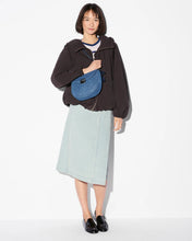Load image into Gallery viewer, MZ Wallace Crosby Lock Saddle - True Blue Denim
