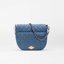 Load image into Gallery viewer, MZ Wallace Crosby Lock Saddle - True Blue Denim