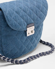 Load image into Gallery viewer, MZ Wallace Crosby Lock Saddle - True Blue Denim