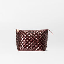 Load image into Gallery viewer, MZ Wallace Large Zoey Cosmetic Bag - Bordeaux Lacquer