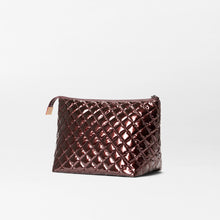 Load image into Gallery viewer, MZ Wallace Large Zoey Cosmetic Bag - Bordeaux Lacquer