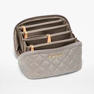 MZ Wallace Metro Accordion Cosmetic - Sable Pearl Metallic