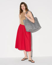 Load image into Gallery viewer, MZ Wallace Large Metro Tote Deluxe II - Black/White Gingham